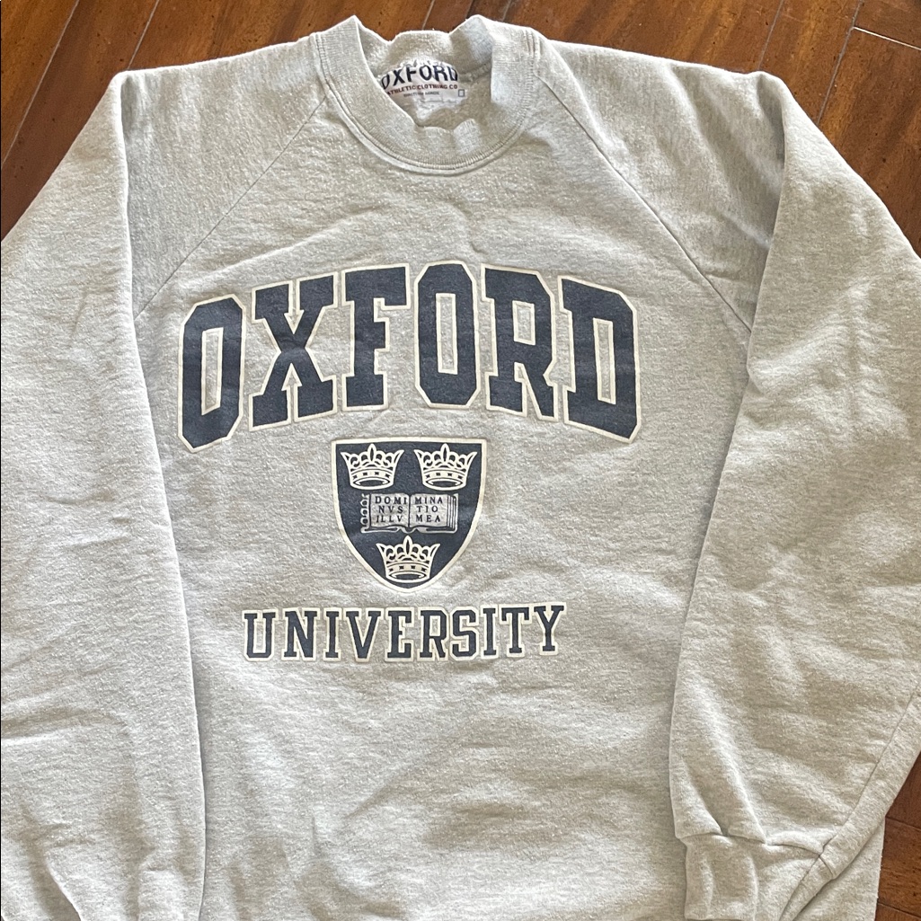 Oxford University Gray Sweatshirt Oxford University Gray Sweatshirt